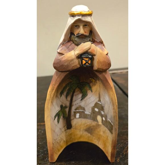 Nativity Set Nesting Angel Joseph Mary and Baby Jesus - Picture 6 of 10